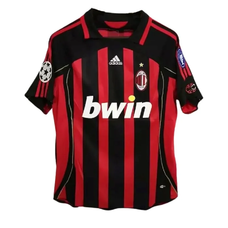 AC Milan 06/07 Champions League Final Home Jersey S/ Sleeve