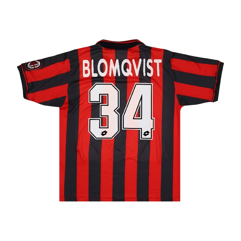 AC MILAN 1996-97 HOME SHIRT - BLOMQVIST 34 - M