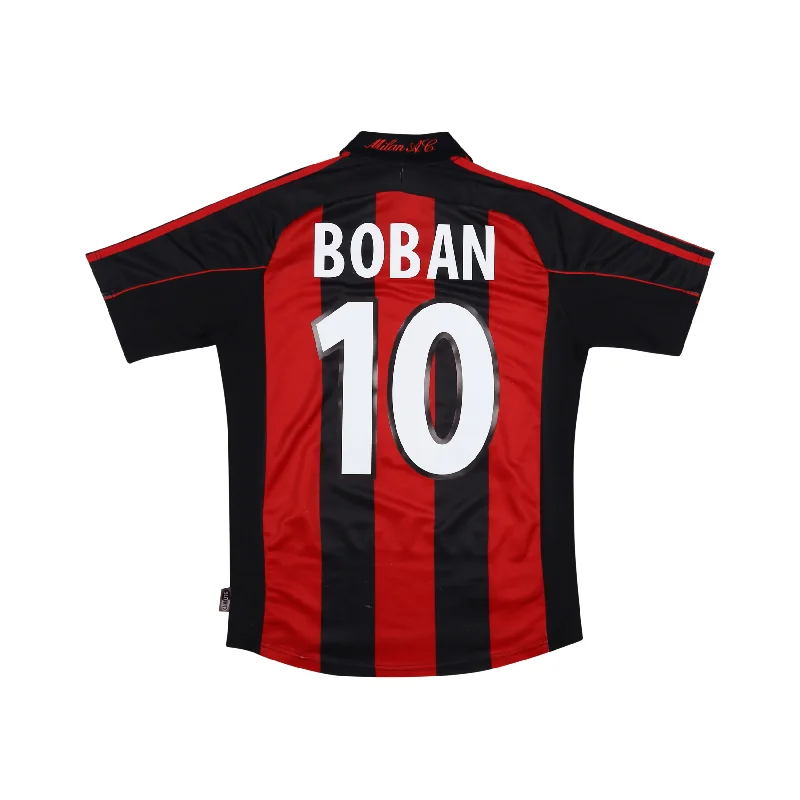 AC MILAN 2000-02 HOME SHIRT - BOBAN 10 - S