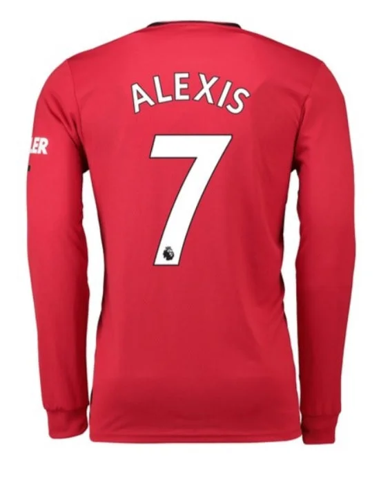 Alexis Sanchez Manchester United 19/20 Long Sleeve Home Jersey