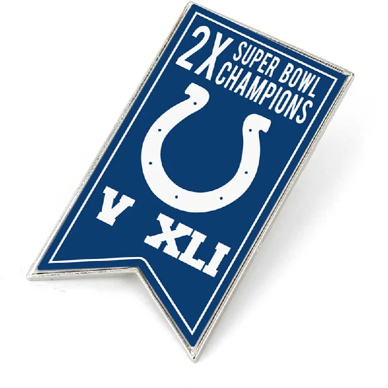 INDIANAPOLIS COLTS CHAMPIONSHIP BANNER PIN (SP) NFL-PN-1064-06