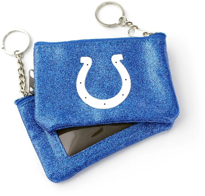 INDIANAPOLIS COLTS (BLUE) SPARKLE COIN PURSE (OC) NFL-WA-991-06-BL