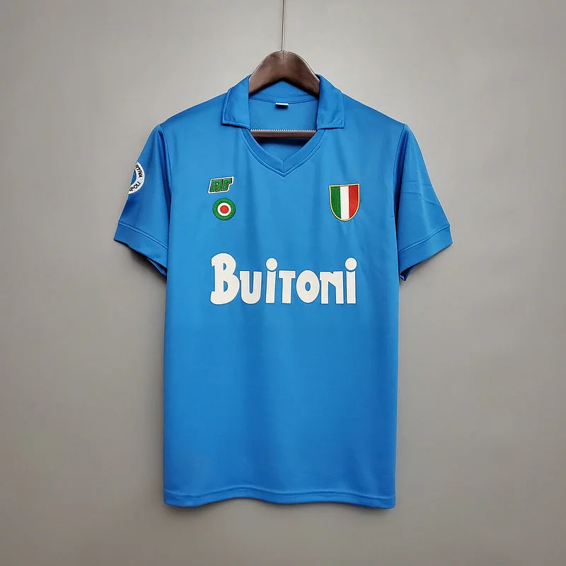 Camisa Napoli Retrô 1987/1988 Azul