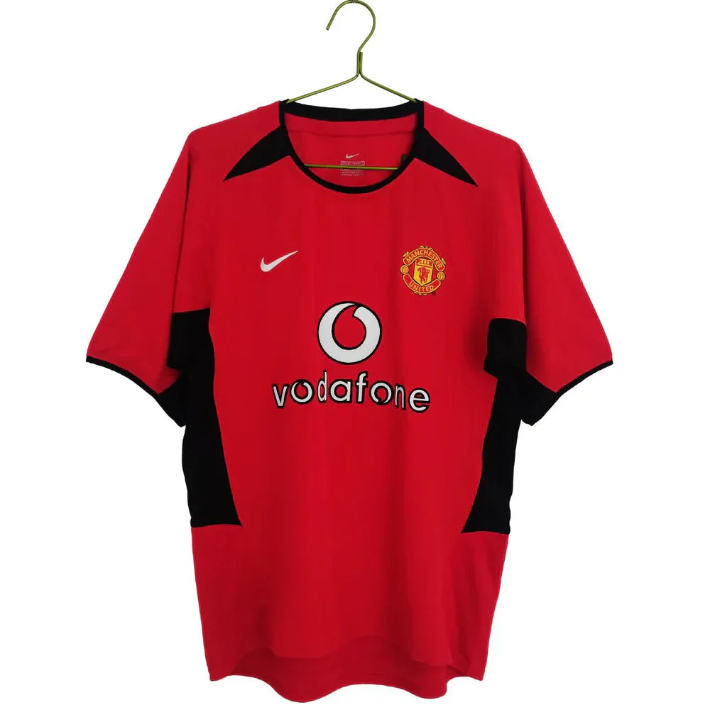 Camisola Manchester United  Retrô 02/04 - Vermelha