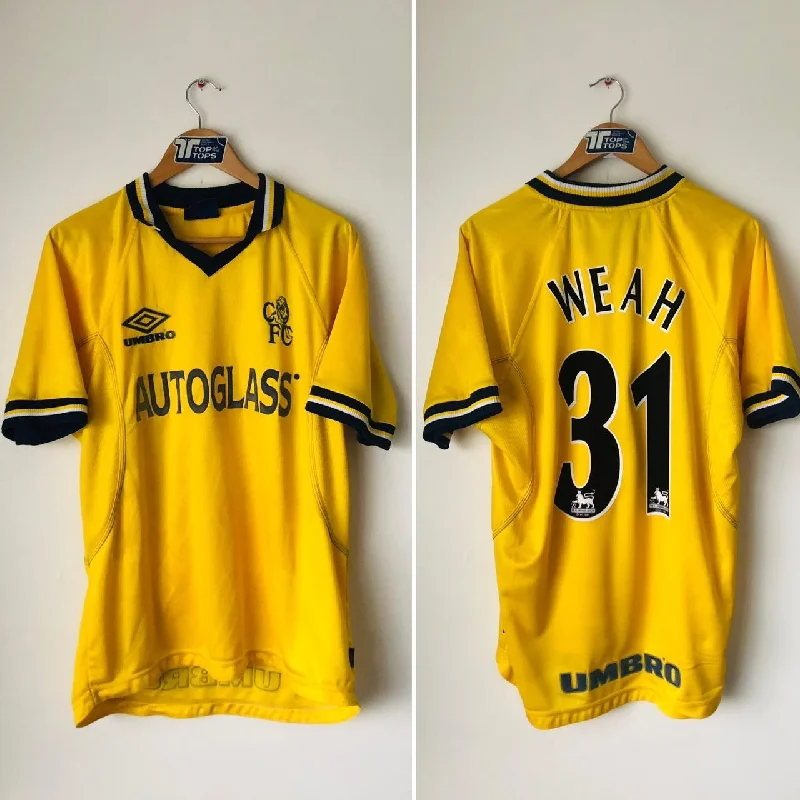 Chelsea 1998/2000 Yellow Away Football Shirt (M)