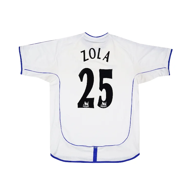 CHELSEA 2001-03 AWAY SHIRT - ZOLA 25 - L