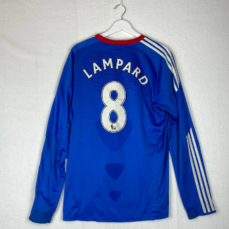 Chelsea 2010/2011 Long Sleeve Home Shirt - Large - Lampard 8