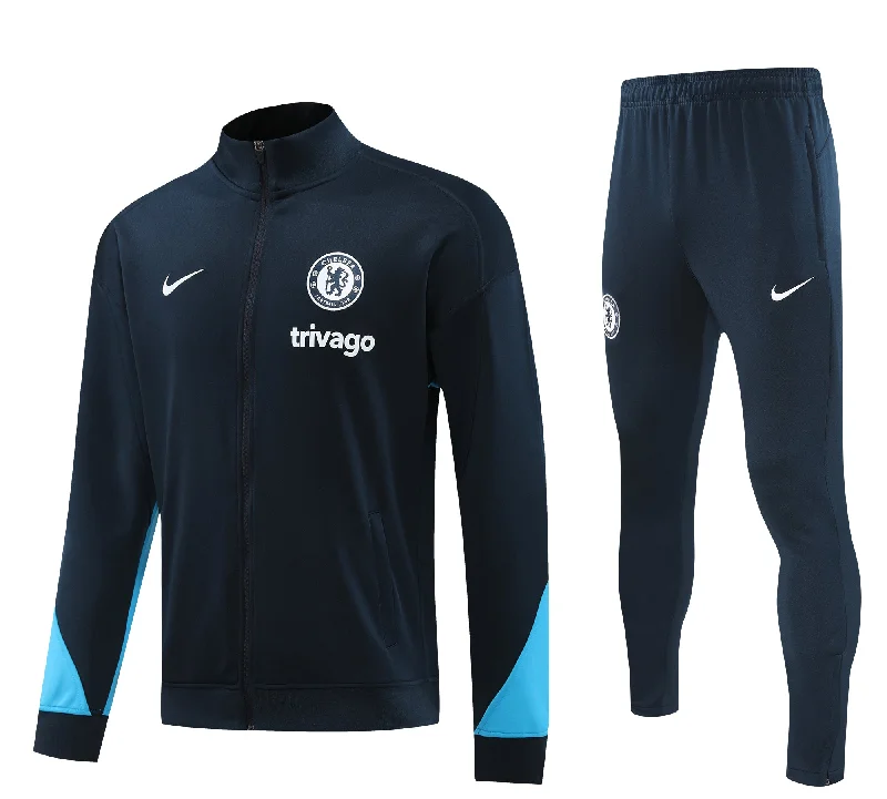 Chelsea 2024-25 Navy Full-zip Tracksuit Set