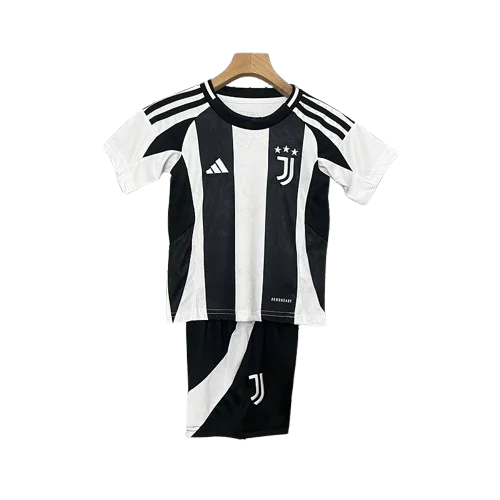 Conjunto Infantil Juventus l 2024/25 Listrado - Modelo Torcedor