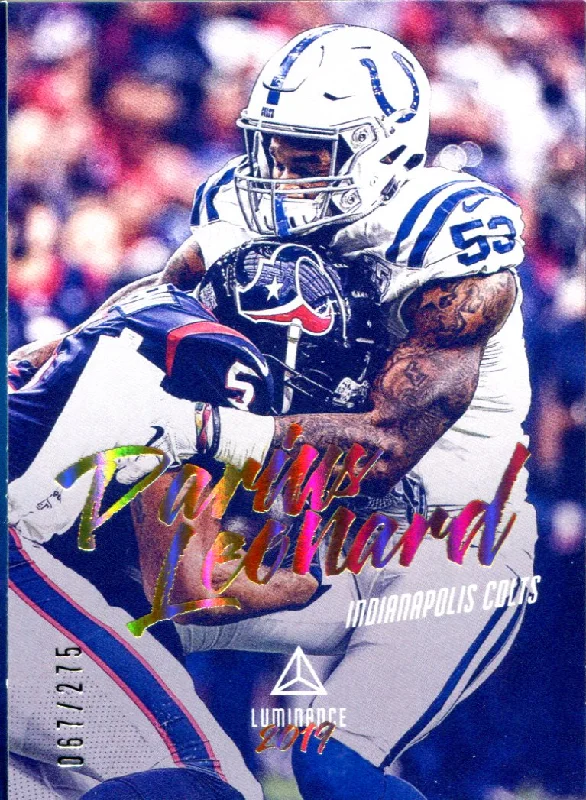 Darius Leonard  2019 Panini Luminance Insert Card