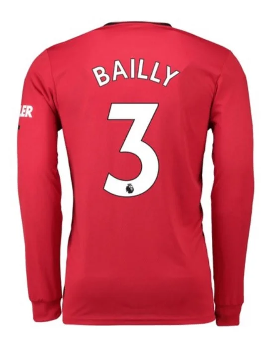 Eric Bertrand Bailly Manchester United 19/20 Long Sleeve Home Jersey