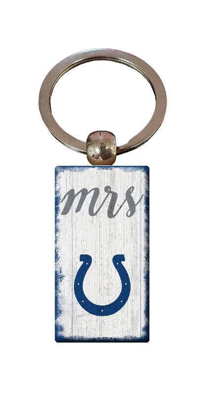 NFL2059-Script Mrs Keychain / N2059-Indianapolis Colts