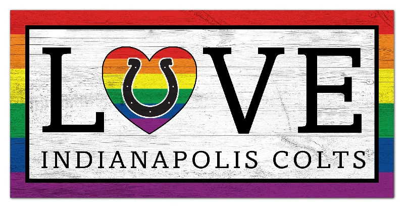 NFL2064-LGBTQ Love 6x12 / N2064-Indianapolis Colts