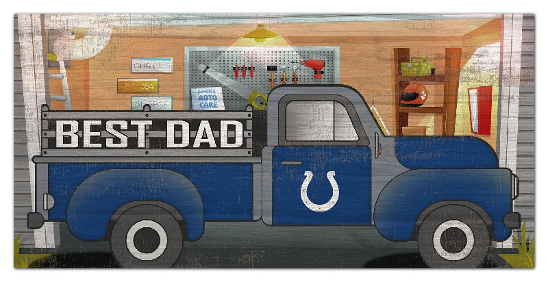 NFL1078-Best Dad Truck 6x12 / N1078-Indianapolis Colts