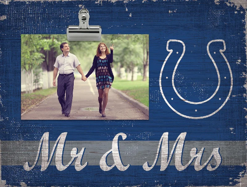 NFL2034-Mr & Mrs Clip Frame / N2034-Indianapolis Colts