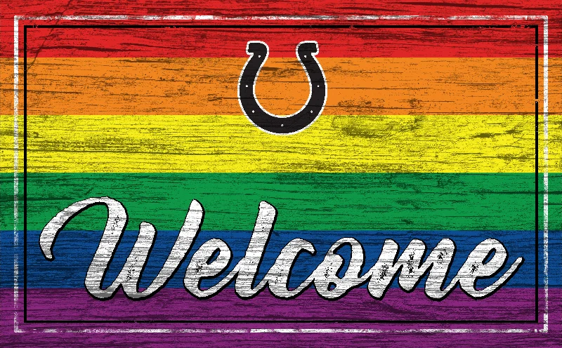 NFL2066-Welcome Pride 11x19 / N2066- Indianapolis Colts