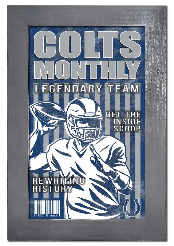 NFL2087-Team Illustrated Frame 11x19 / N2087-Indianapolis Colts