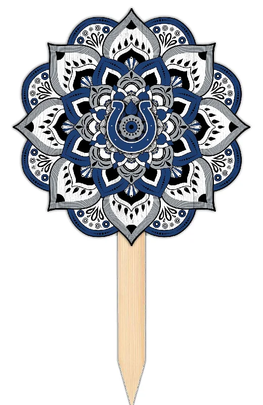 NFL2095-Mandala Yard Stake / N2095-Indianapolis Colts