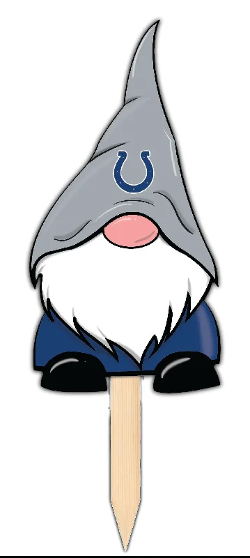 NFL2100-Gnome Yard Stake 12in / N2100-Indianapolis Colts