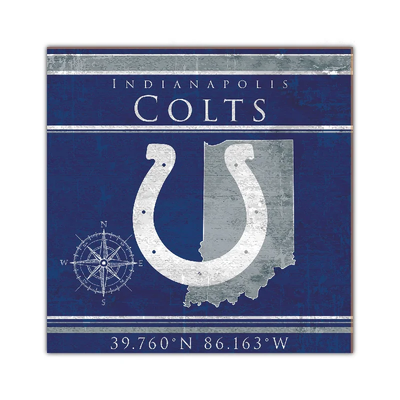 NFL2105-Coordinates 10x10 / N2105-Indianapolis Colts