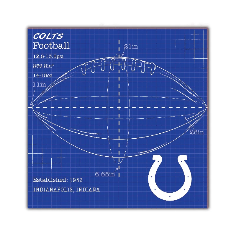 NFL2108-Ball Blueprint 10x10 / N2108-Indianapolis Colts