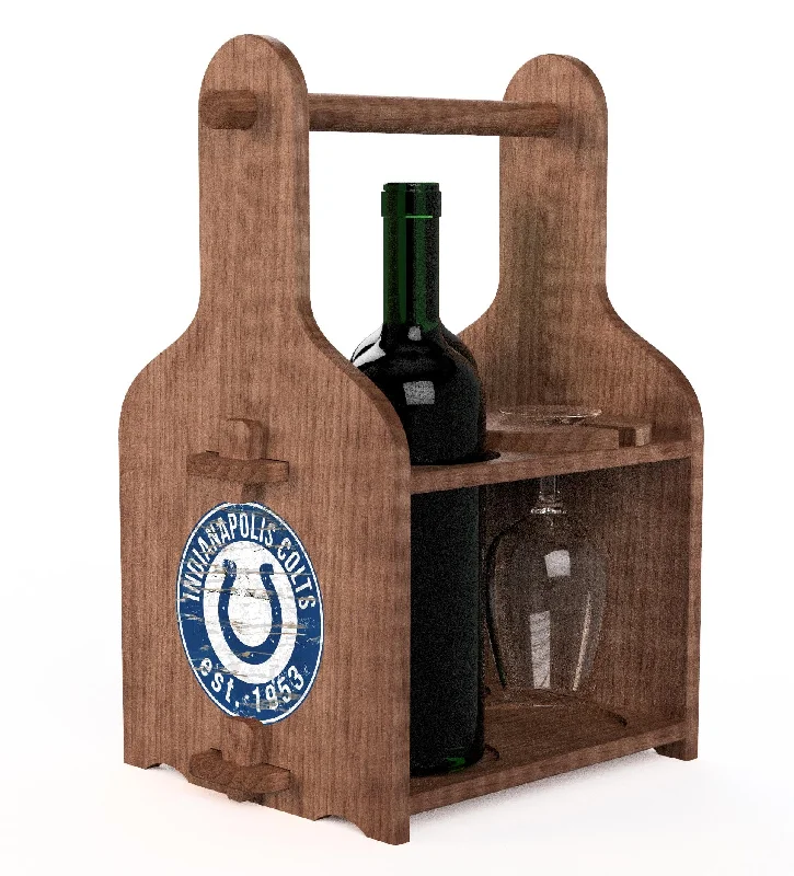 NFL2120-Picnic Wine Holder / With Wine / N2120-Indianapolis Colts