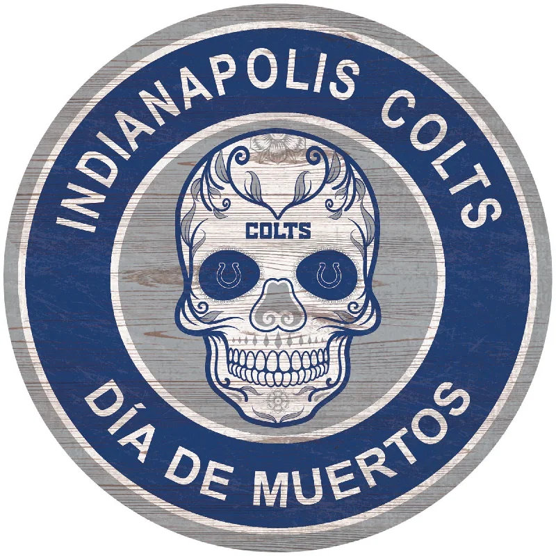 NFL2141-Sugar Skull Circle / N2141-Indianapolis Colts