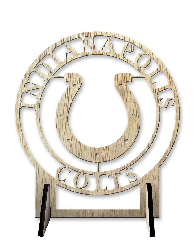 NFL2179-Logo Cutout Desk Plaque / N2179-Indianapolis Colts