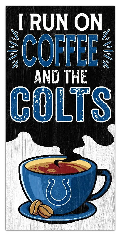 NFL2229-I run on coffee 6x12 / N2229-Indianapolis Colts