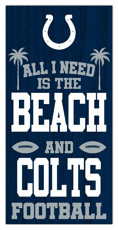 NFL2239-All I Need is Beach 6x12 / N2239-Indianapolis Colts