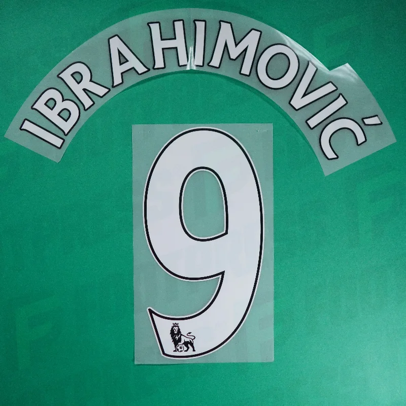 Flocage Officiel - Manchester United, Ibrahimovic, 2013/2019, Home, Blanc