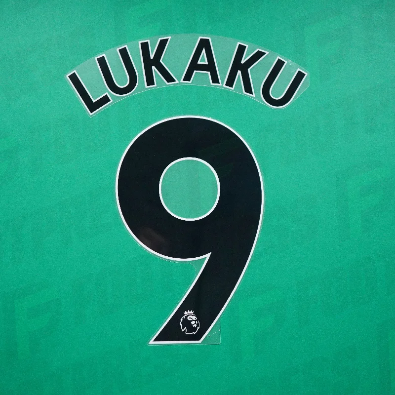 Flocage Officiel - Manchester United, Lukaku, 2019/2023, Away, Noir