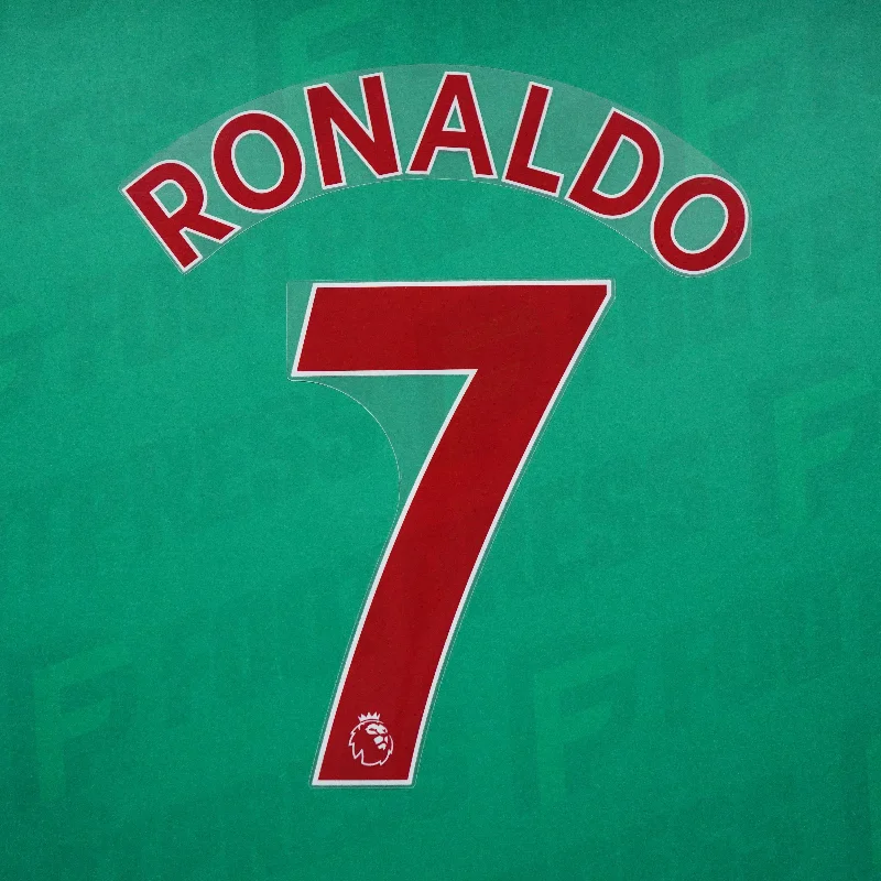 Flocage Officiel - Manchester United, Ronaldo, 2019/2023, Away, Rouge