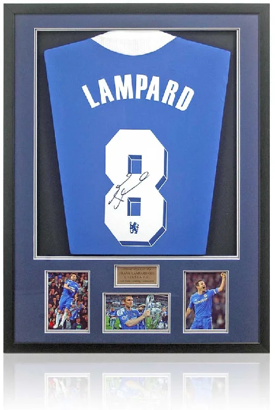 Frank Lampard Chelsea Legend Hand Signed Home Football Shirt AFTAL COA