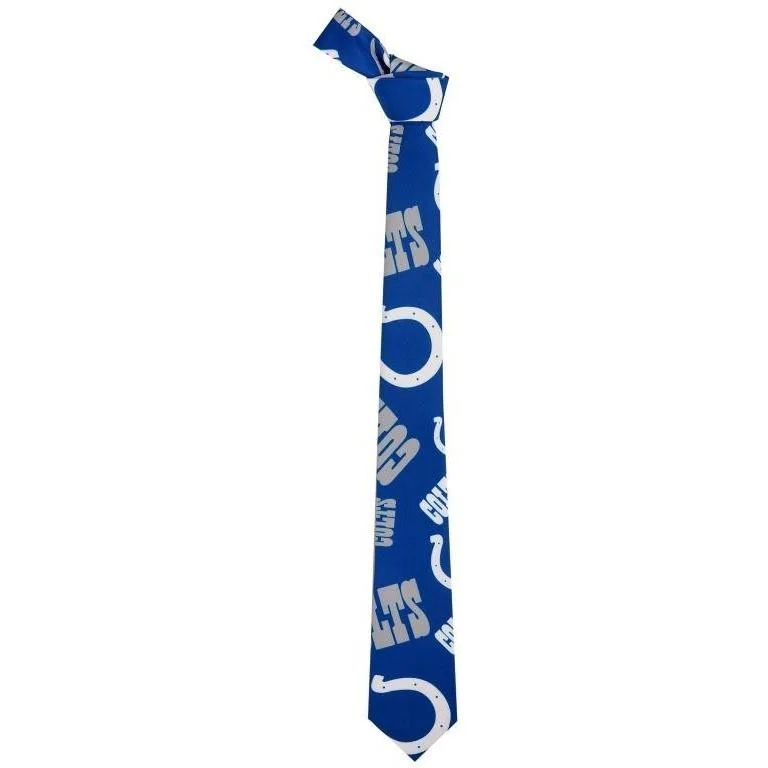 Indianapolis Colts NFL Mens Repeat Logo Printed Tie