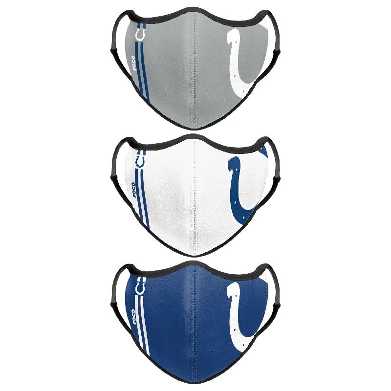 Indianapolis Colts NFL Sport 3 Pack Face Cover