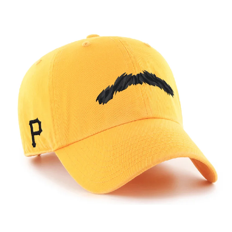 Indianapolis Indians '47 Adult Gold Paul Skenes Stache Adjustable Clean Up Cap