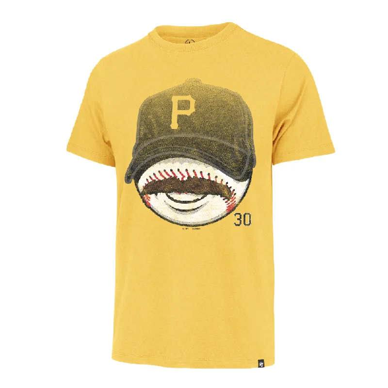 Indianapolis Indians '47 Adult Gold Paul Skenes Stache Tee