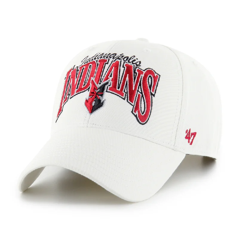 Indianapolis Indians '47 Adult White Keystone MVP Adjustable Snapback Cap