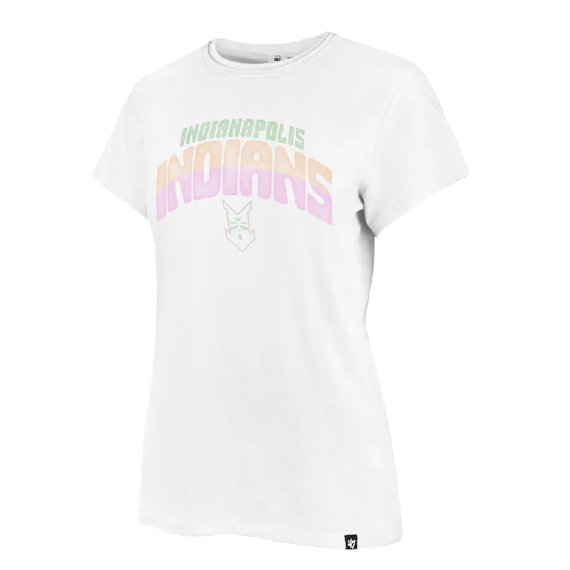 Indianapolis Indians '47 Women's White Far Out Frankie Tee