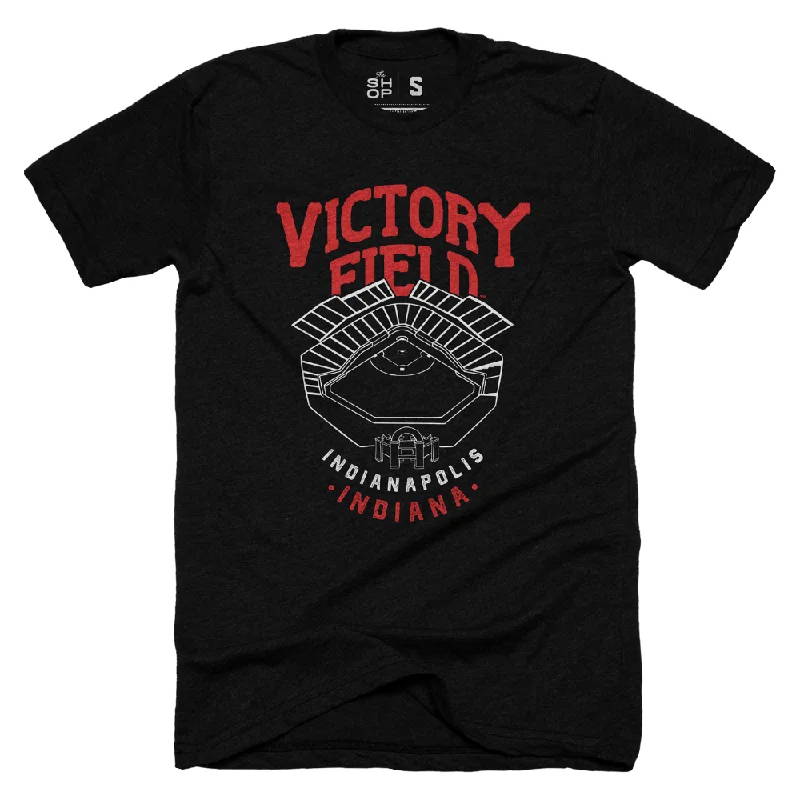 Indianapolis Indians Adult Black Victory Field Tee