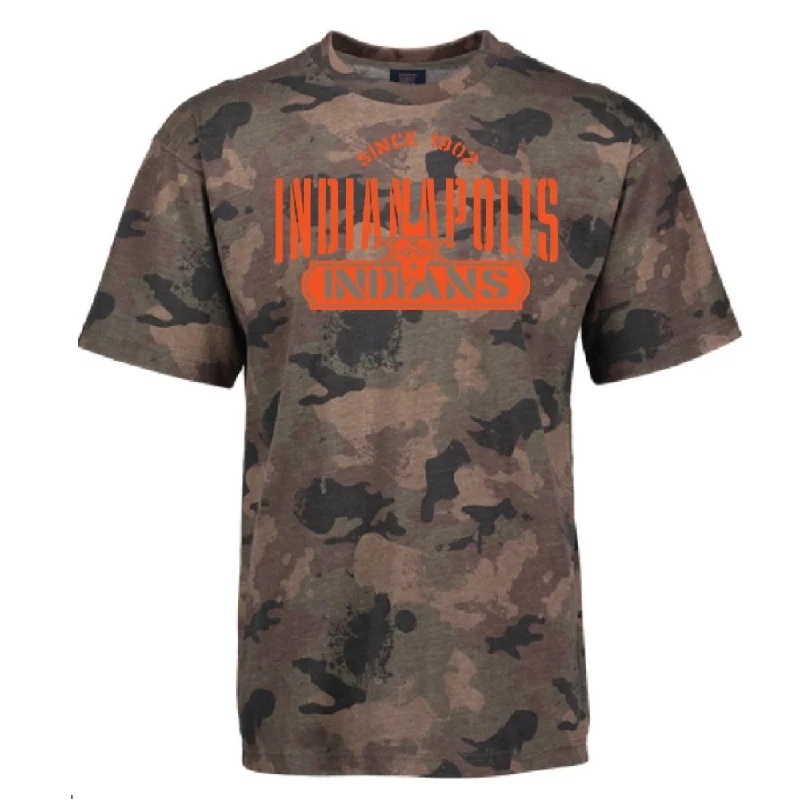 Indianapolis Indians Adult Camo Wild Tee