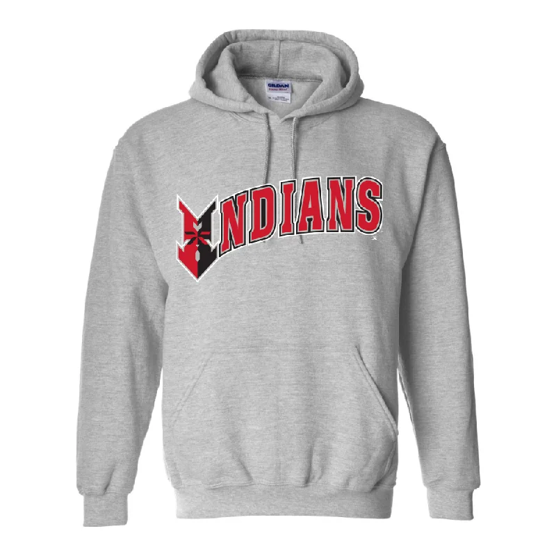 Indianapolis Indians Adult Grey Wordmark Hoodie