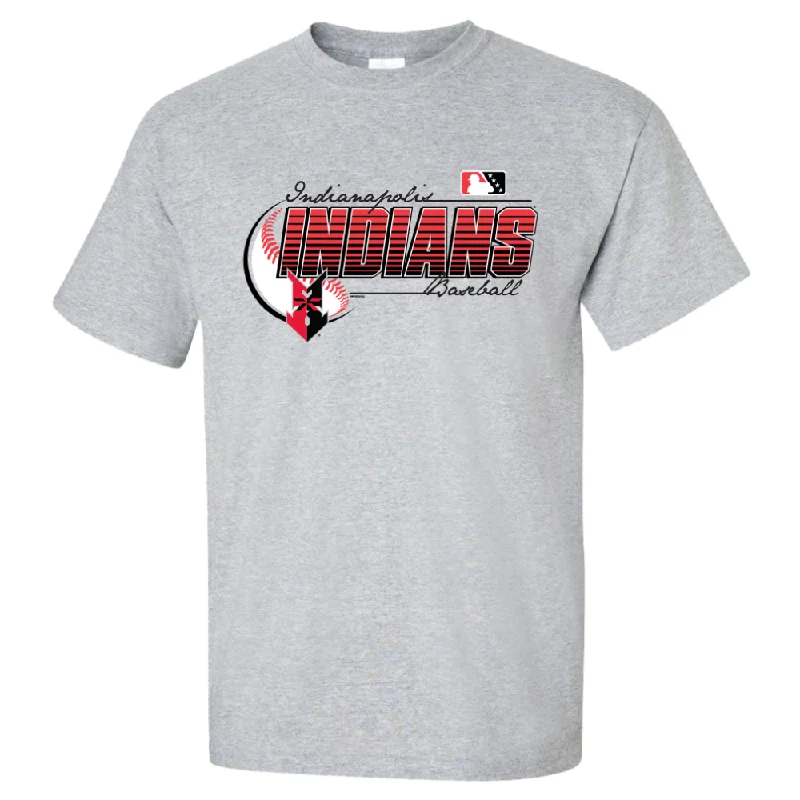 Indianapolis Indians Adult Sport Grey Lightweight Cotton Tee