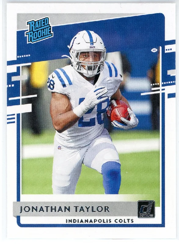 Jonathan Taylor 2020 Panini Donruss Rated Rookie Card #317