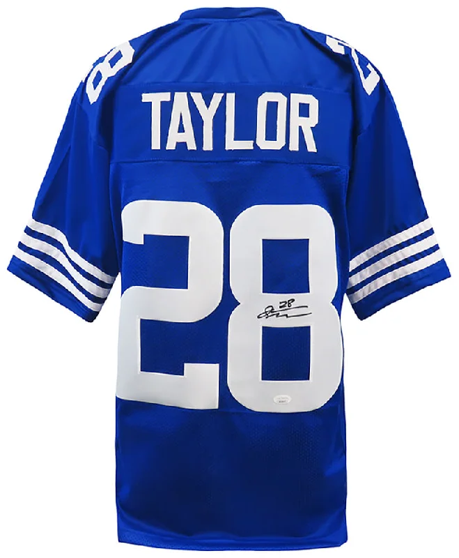 Jonathan Taylor Signed Blue Custom Football Jersey - (JSA)