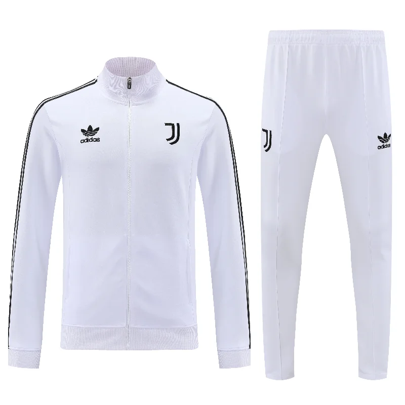 Juventus 2024-25 White Retro Full-Zip Tracksuit Set