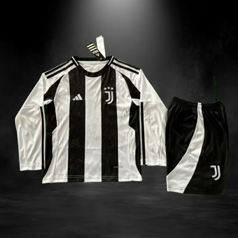 Juventus Home Kit Long Sleeve 24/25 For Kids