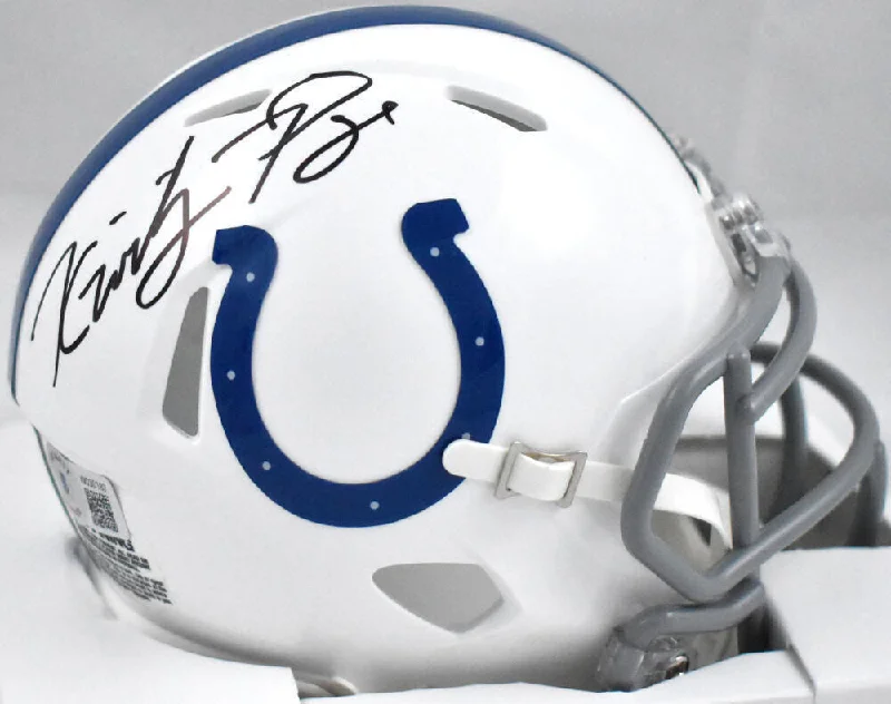 Kwity Paye Autographed Colts Speed Mini Helmet -Beckett W Hologram *Black