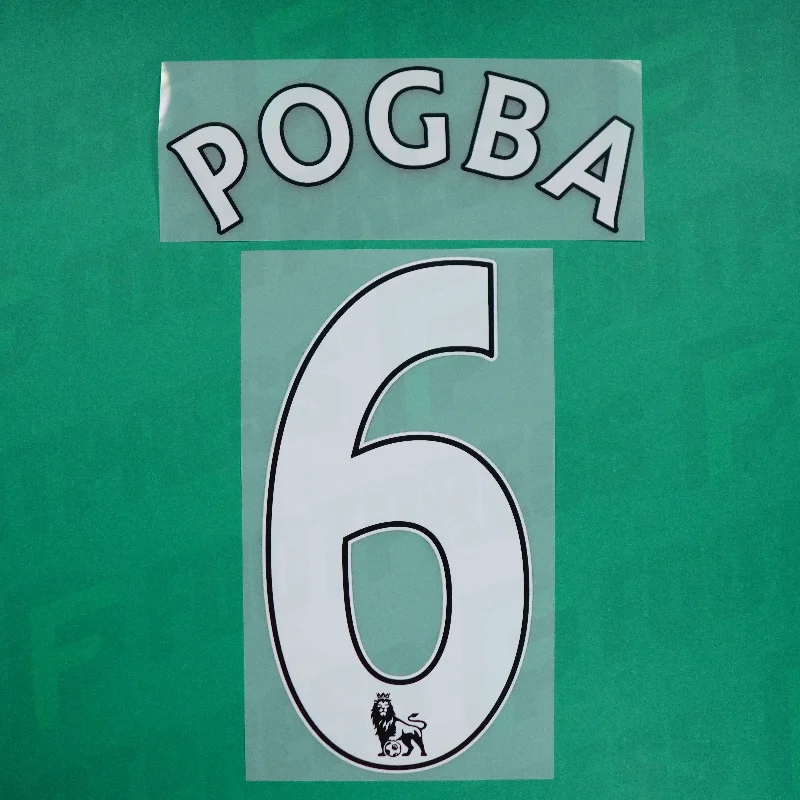 Flocage Officiel - Manchester United, Pogba, 2016/2017, Home, Blanc